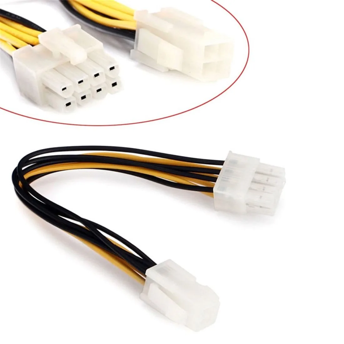 Компьютерный источник питания ЦП 4 контактный в 8 адаптер кабель для конверсии