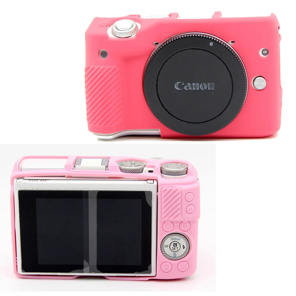 Мягкий силиконовый резиновый защитный корпус для камеры чехол Canon EOS M3 |