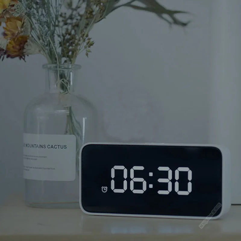 Оригинальный Смарт будильник Xiaomi Xiaoai Часы голосового вещания АБС пластик