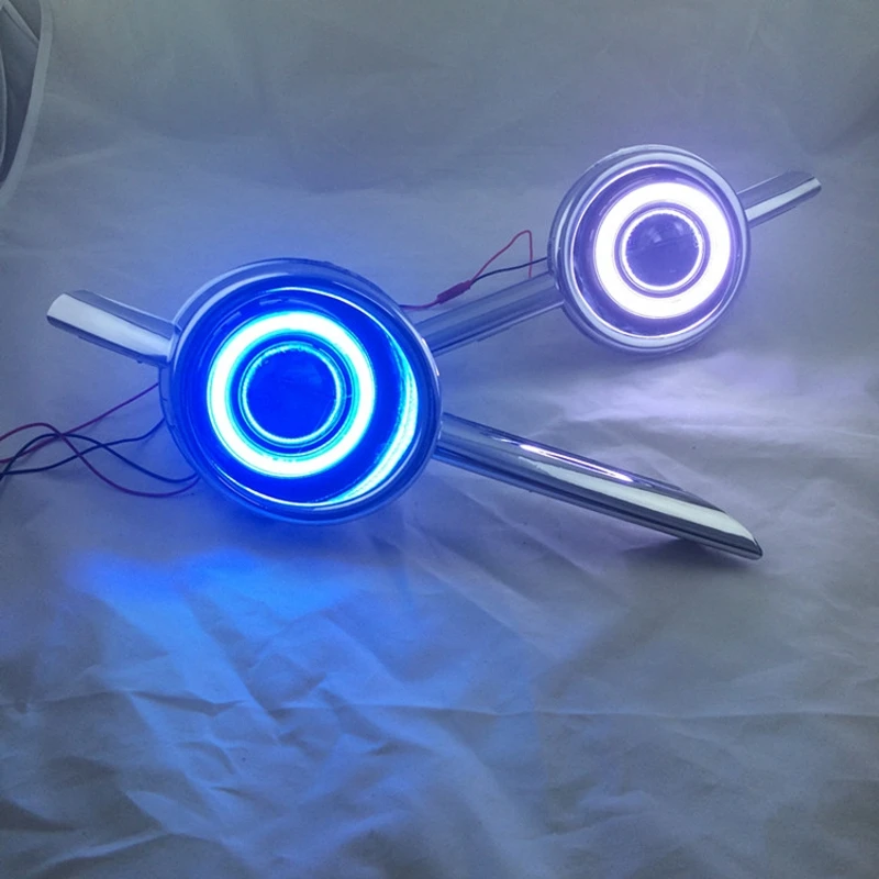 Eemrke стайлинга автомобилей для Suzuki Swift Sport 2007 LED Ангельские глазки DRL дальнего света tagfahrlicht 12 В H11 55 Вт туман свет лампы