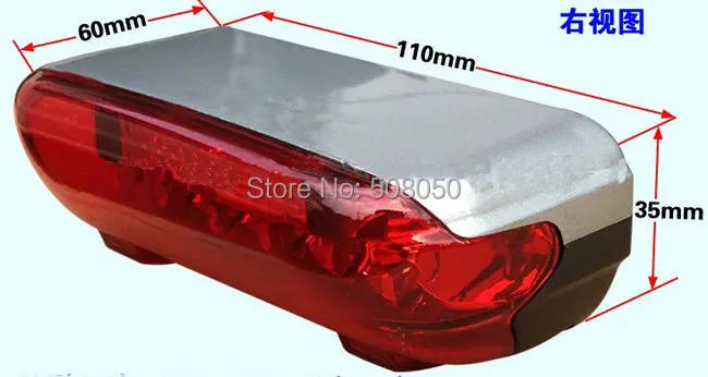 24v36v48v LED brakelight &amp taillight 2 in1 for electric bike scooter moped mtb conversion PARTS wuxing parts stop light | Спорт и