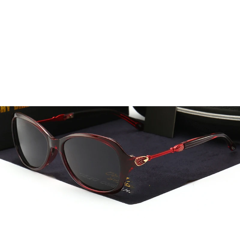 2019 Новые Классические алмазы солнцезащитные очки Для женщин Поляризованные