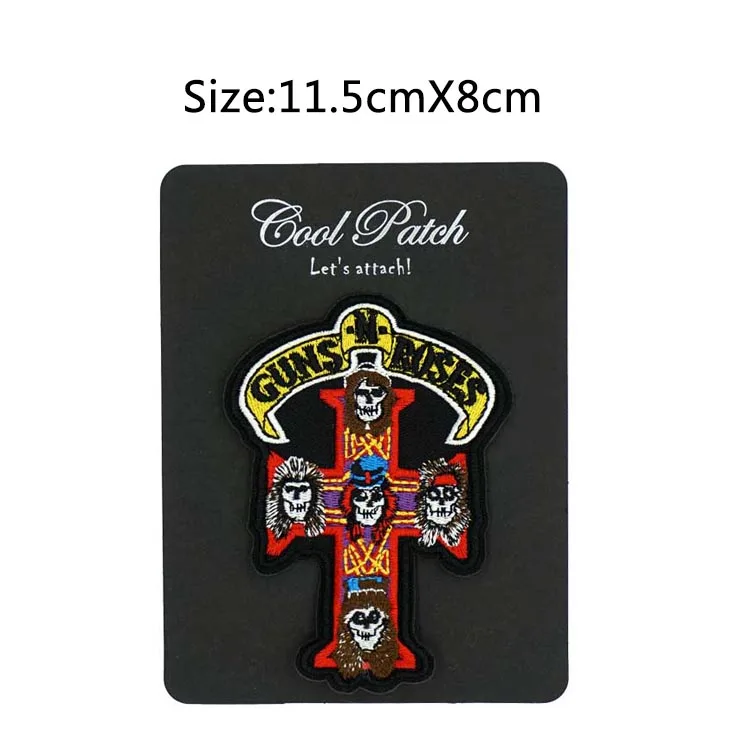 4," GUNS N ROSES металл, рок, панк ретро пришить Аппликация Железо на патч Байкерская нашивка на жилет Хэллоуин