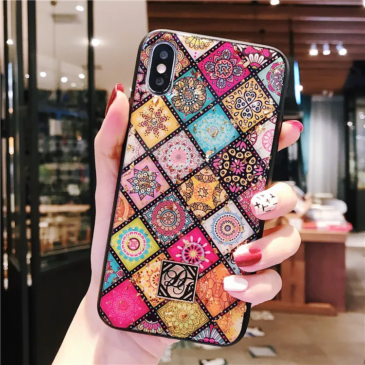 Роскошный художественный узор телефон чехол для iPhone 7 Puls 6 S 8 X XR XS Max Чехлы Ретро