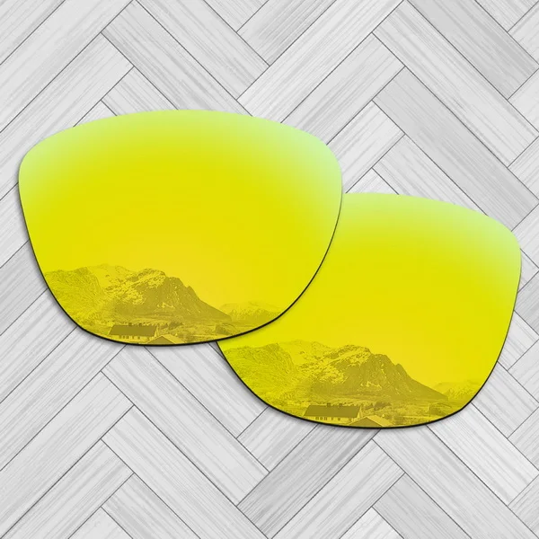 24K Golden E.O.S 20+ опций Замена объектива для солнцезащитных очков Окли Frogskins - Цвет линз: 24K Golden