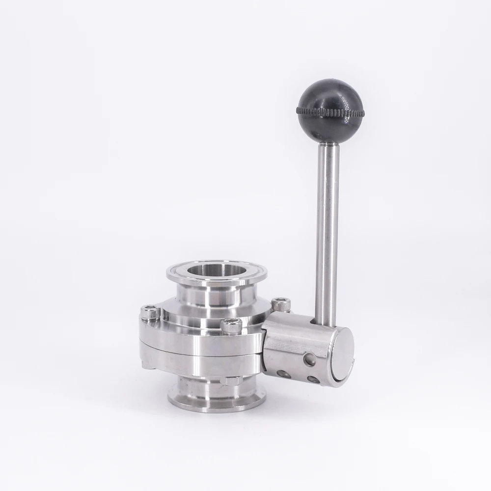 Фото Подходит для труб 32 мм 1-1/4 "OD x 1 5" трехзажимной санитарный клапан контроля Подходит для труб 32 мм 1-1/4 "OD x 1 5" трехзажимной санитарный клапан контроля