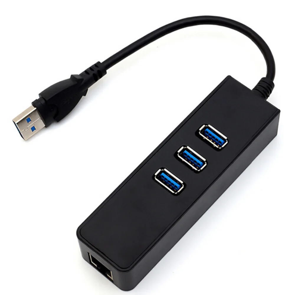 Компьютер 3 0 USB концентратор с адаптером питания порта внешняя мощность кабелем