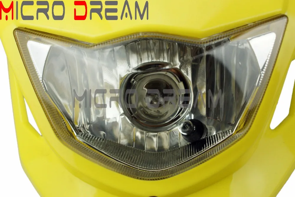 Желтый мотокросс Supermoto 12 в фары индикаторы обтекателя Для Honda Suzuki DRZ125L DR125 DRZ70 RMX450Z