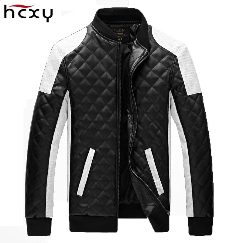 Мужская куртка из ПУ кожи размеры до 5XL | одежда