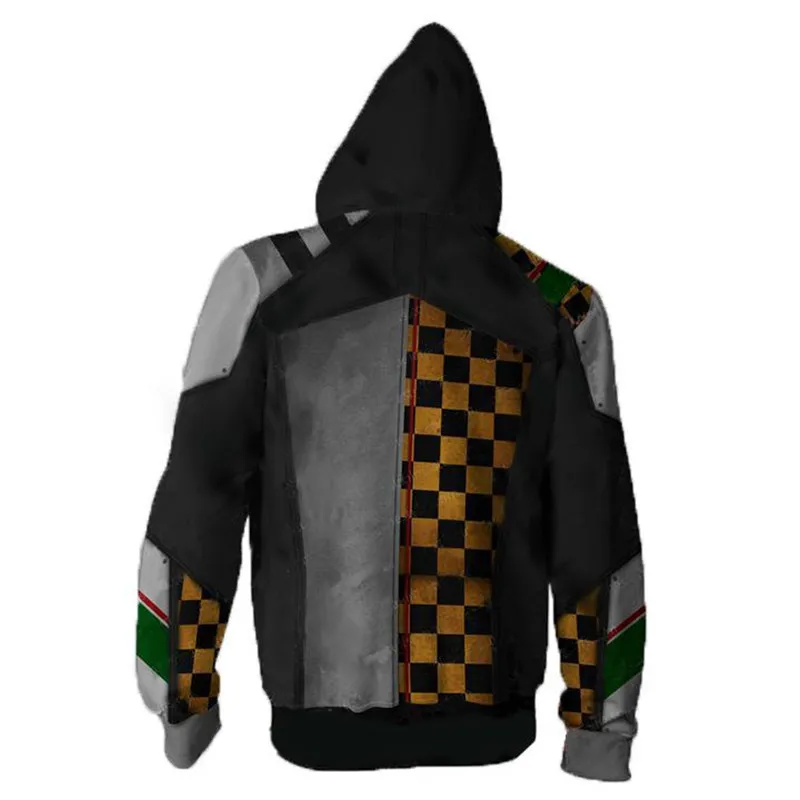Игра borderland Assassin Zer0 толстовки Косплей костюмы мультфильм 3D печатных мода для мужчин женщин спортивная куртка с капюшоном