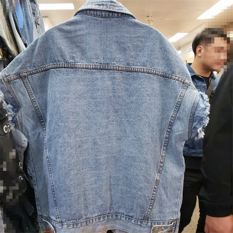 Женский джинсовый жилет без рукавов Cakucool джинсовая куртка с бахромой и