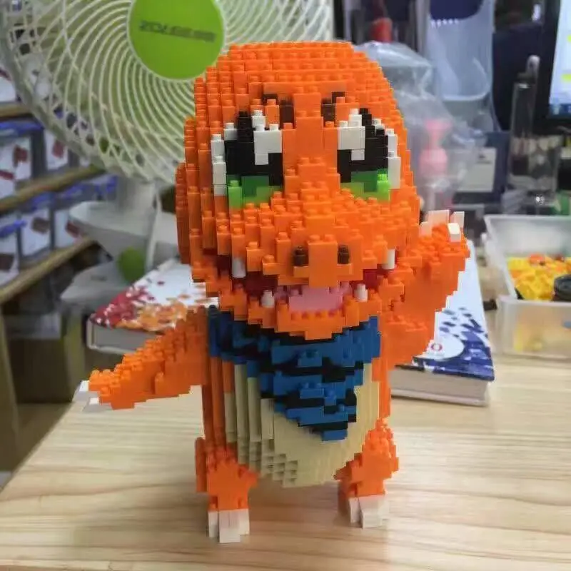 HC Волшебная пластиковая мультяшная Строительная игрушка Charmander модель Snorlax данные аукциона eevee детские игрушки прекрасные подарки для девочек на Рождество
