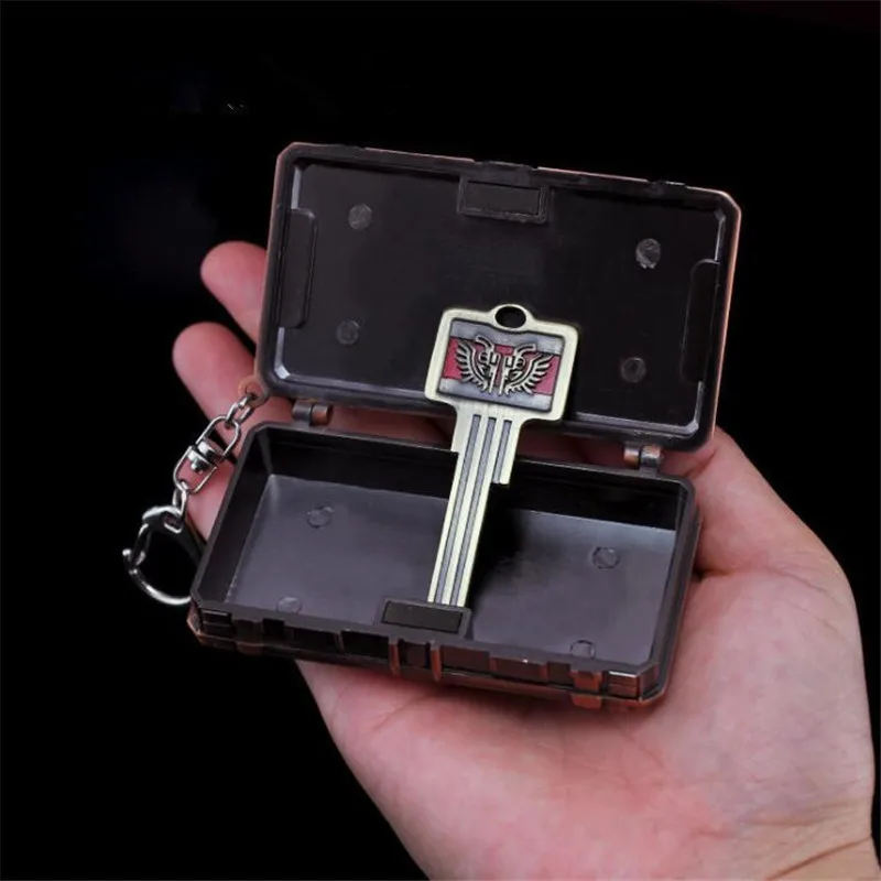 Game PUBG Triumph Treasure Box Chest Playerunknown's Battlegrounds Cosplay Props Funny Fancy Key Chain Set | Тематическая