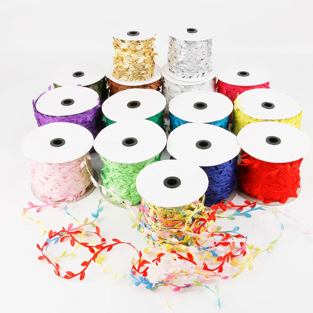 Шелковые листья ручной работы искусственные зеленые для свадебного украшения