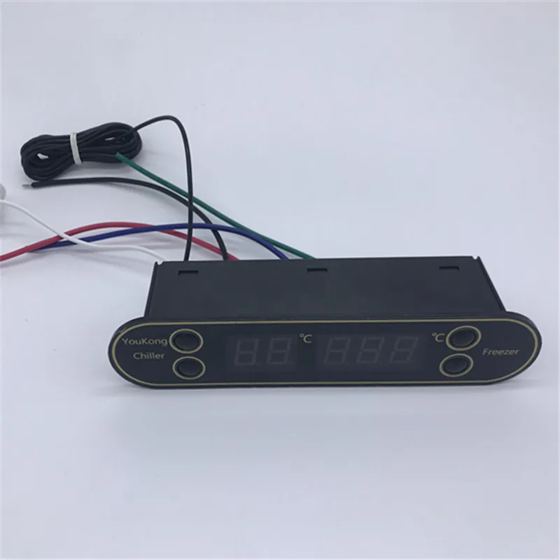 Цифровой светодиодный термометр двойной контроль температуры Лер AC220V 10A 30A термостат морозильник контроль микрокомпьютер зонд с сигнализацией