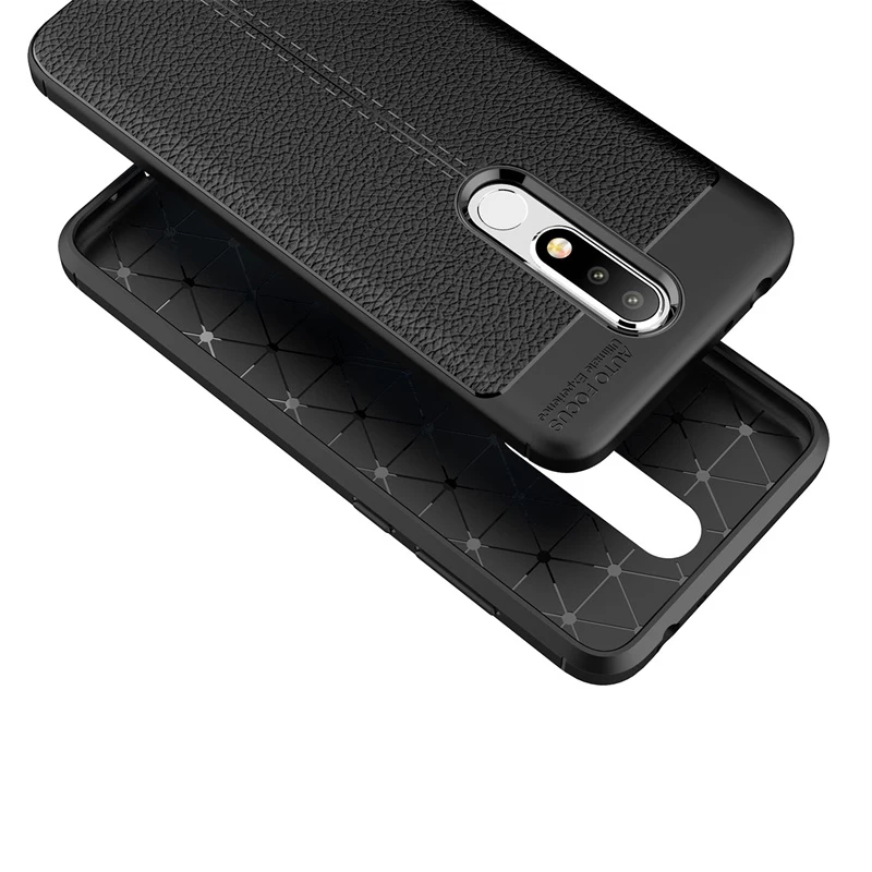 Чехлы для Nokia 5,1 Plus/X5, роскошная кожа, силикон, мягкий ТПУ, задняя крышка, аксессуар на Nokia5.1, Coque Fundas для Nokia 5