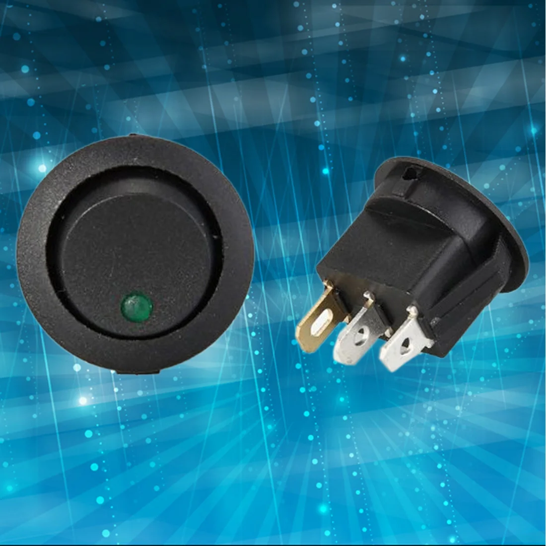 Dewtreetali Новое поступление мини 20 LED клавишный индикатор переключатель 3 Pin ВКЛ-ВЫКЛ