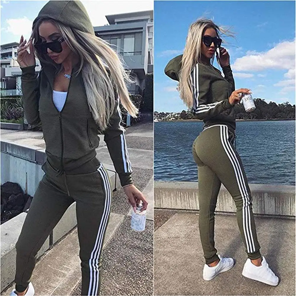 Женский комплект из 2 предметов Осенний модный однотонный пуловер с длинным