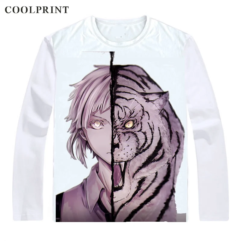 Style 19 Дазай Осаму кости перевязанная шея футболка Bungou бродячие собаки литературная мужская футболка Повседневная Винтажная Футболка с принтом длинный рукав рубашки - Цвет: Style 19