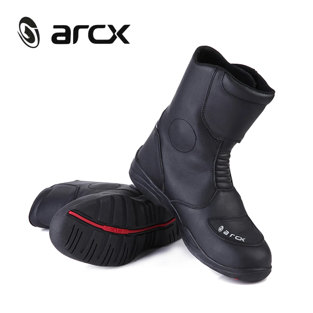 Мотоциклетные ботинки из натуральной телячьей кожи ARCX Водонепроницаемые