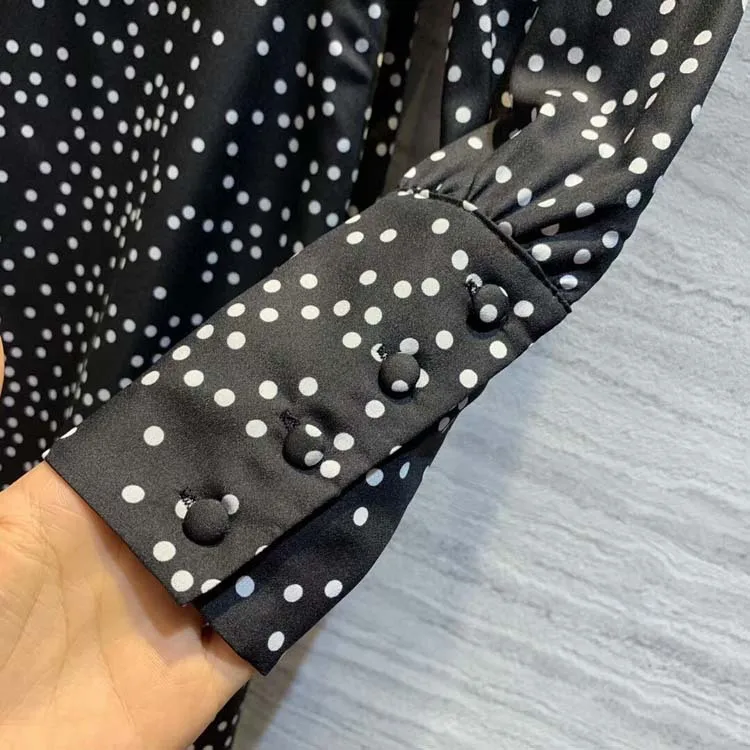 women fashion 2019 dot dresses at190103 | Женская одежда