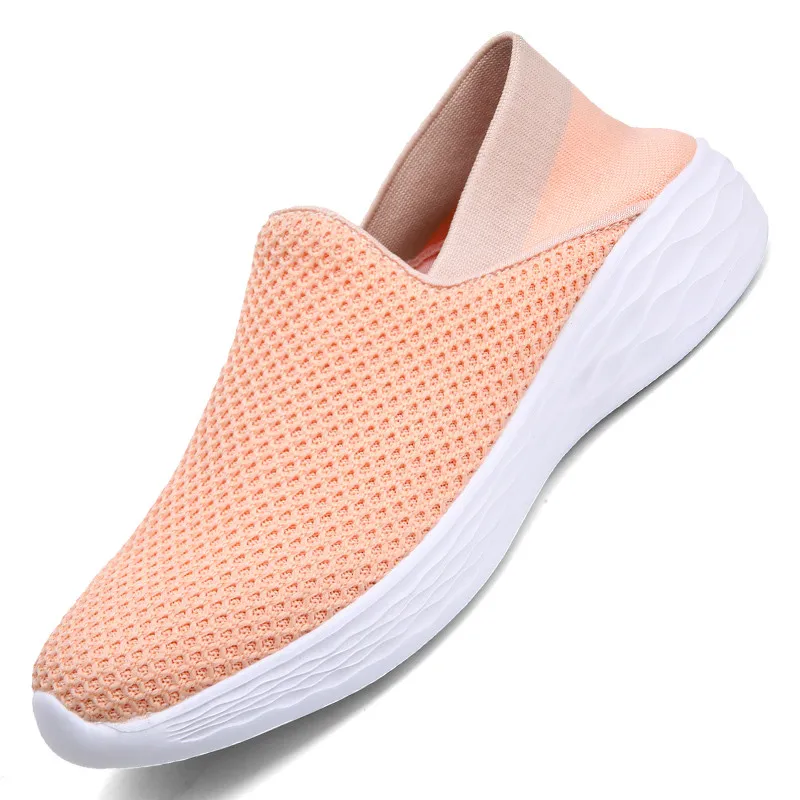 9901 Pink PINSEN/; весенние женские кроссовки; обувь из дышащего сетчатого материала; женские Балетки без застежки; лоферы на плоской подошве; женская обувь; криперы; Zapatos mujer - Цвет: 9901 Pink