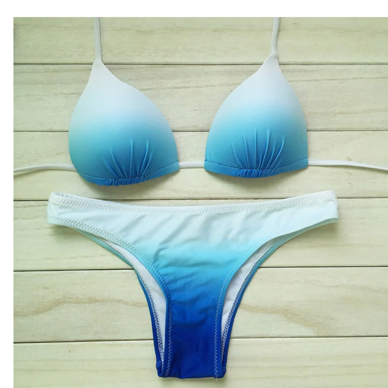 Hot sale Women Sexy print low waist Swimsuits 2 Piece Beach Swimming Suits 2019 New Brazilian Bikini Push Up Sets Female |