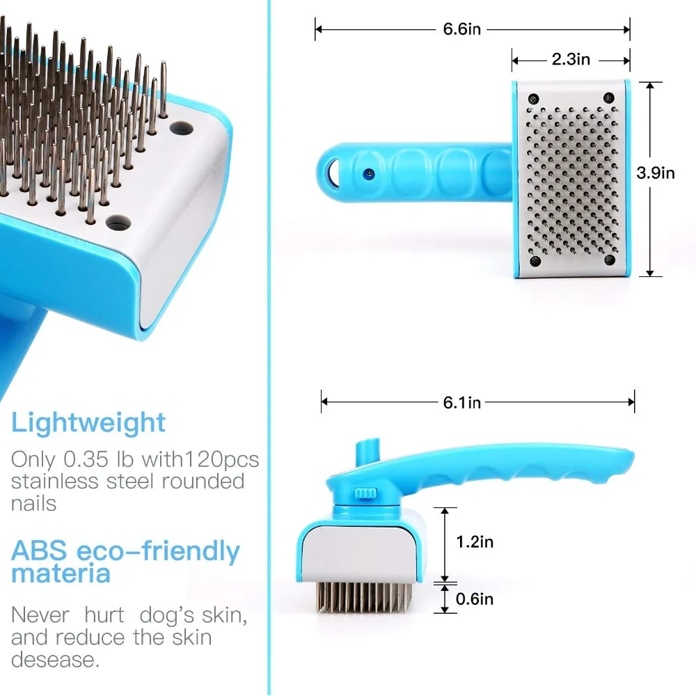 Щетка для груминга собак самоочищающаяся щетка стрижки спутанные узлы свободные