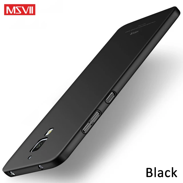 Black Для Xiao mi 4 4C чехол s MSVII Жесткий ПК полная защита Матовый чехол ультра тонкий матовый чехол для Xiao mi 4 mi 4C mi 4 4C чехол для телефона - Цвет: Black