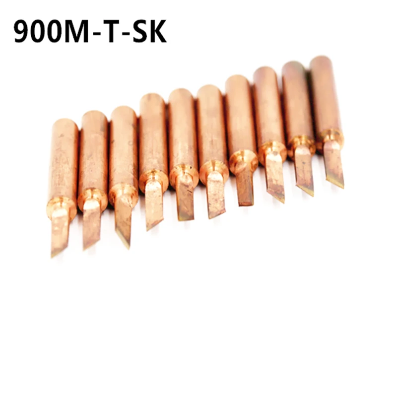 900M T SK 10 шт./лот диамагнитный медный паяльник с наконечником бессвинцовый