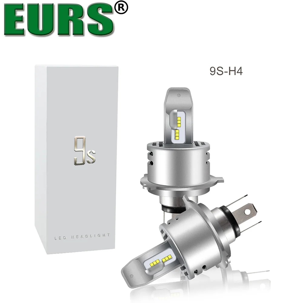 EURS Автомобильные фары ZES Chip H4 led H7 H11 9005 H1 9006 40 Вт 6000лм 9S Автомобильные фары дальнего/дальнего света, автомобильные фары Canbus без ошибок 6000K
