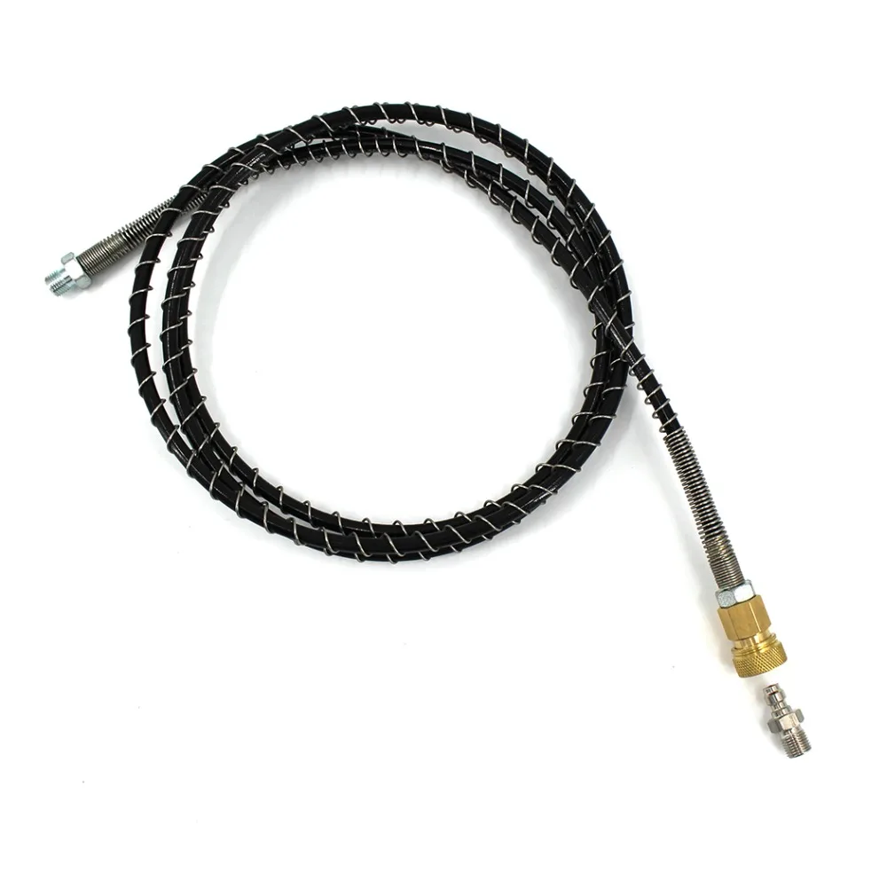 Пейнтбол высокого давления 200 см длинный шланг с пружиной обернутый для