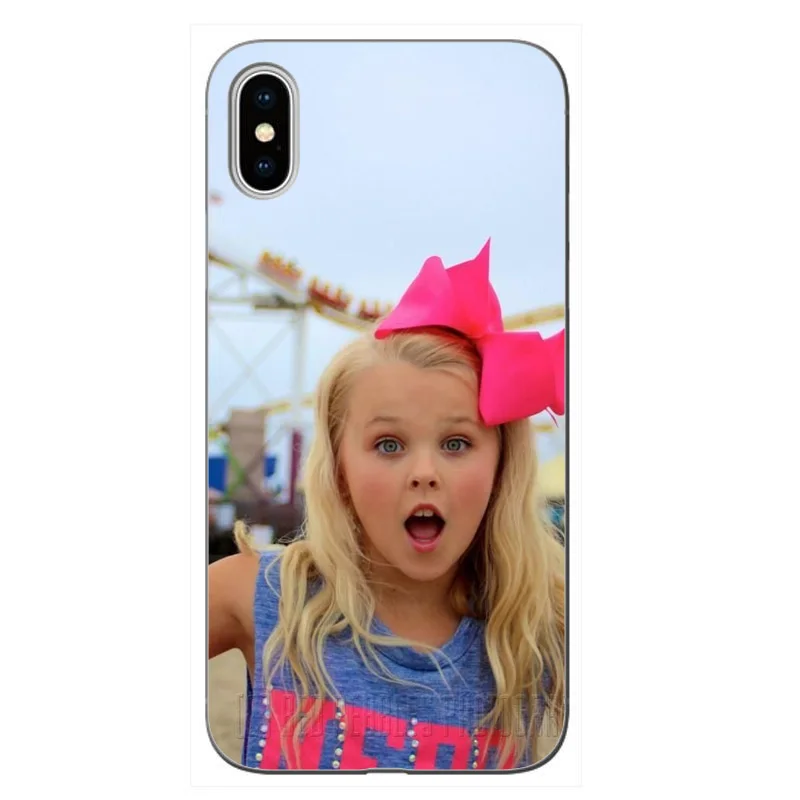 TPU Jojo siwa прозрачный мягкий силиконовый чехол для телефона iPhone XS XR MAX X 5 5S 5SE 6 6S 6 7 8Plus высокое качество печати - Цвет: TPU