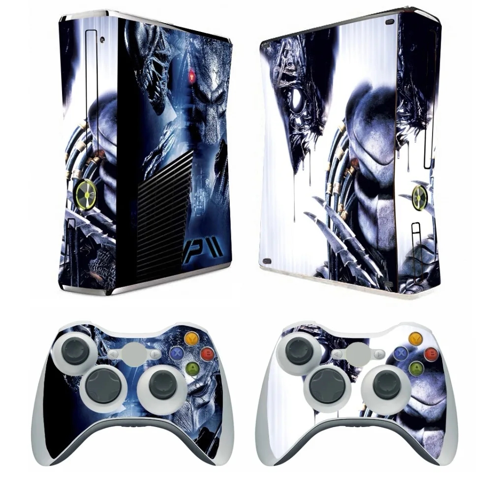 257 защитная виниловая наклейка для Microsoft Xbox 360 Slim и 2 шт. наклеек контроллеров s XBOX