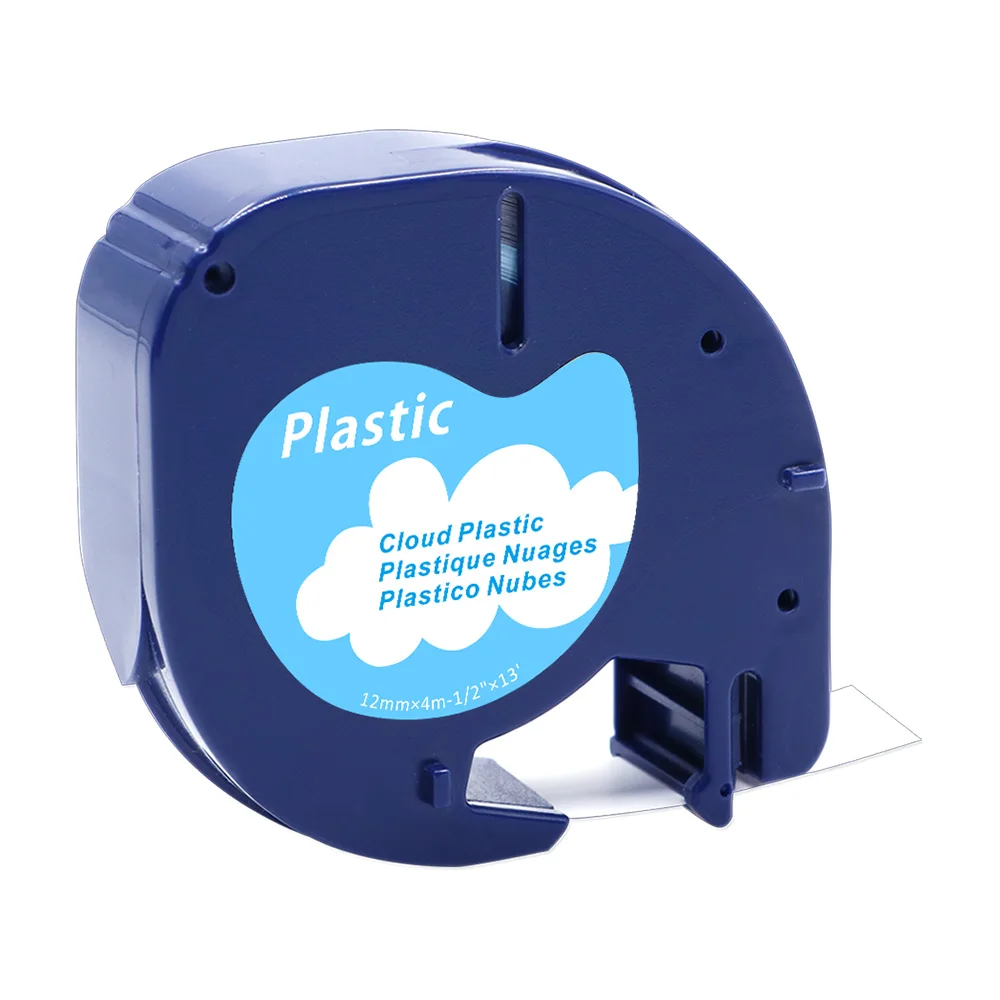Black on Cloud Fimax 91201 совместимый для лента DYMO letratag 91200 12267 DYMO пластиковый этикетировщик 91203 16951 DYMO тканевая лента 18771 - Цвет: Black on Cloud