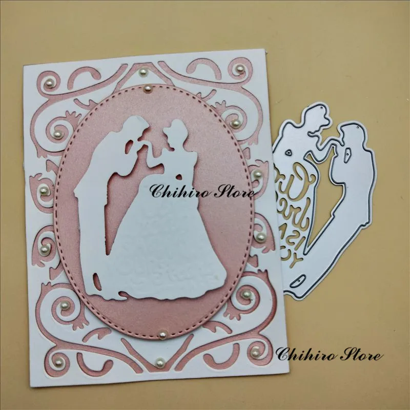 Свадебные штампы металлические резные Скрапбукинг для карт сделай сам тиснение