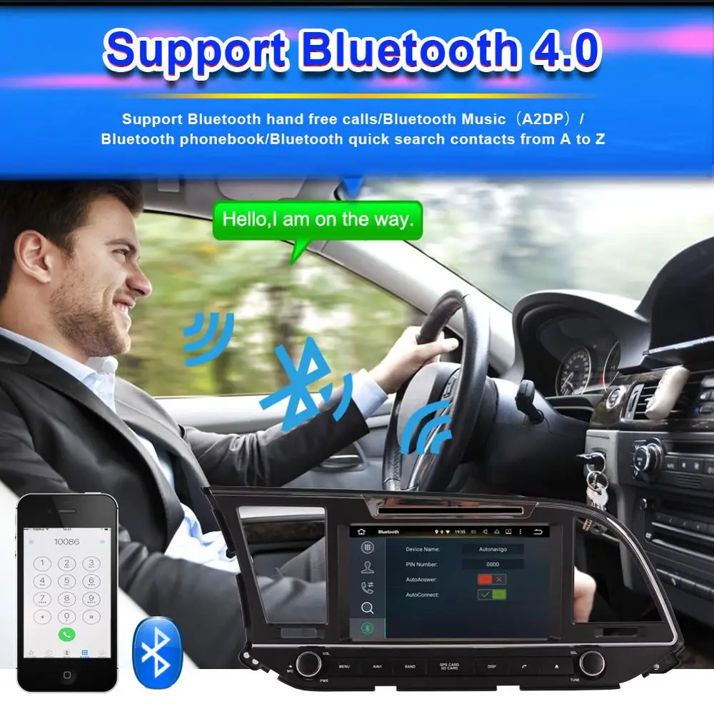 Android 8 0 Восьмиядерный 4 Гб ОЗУ автомобильное радио стерео для Hyundai Elantra/ Avante/MD