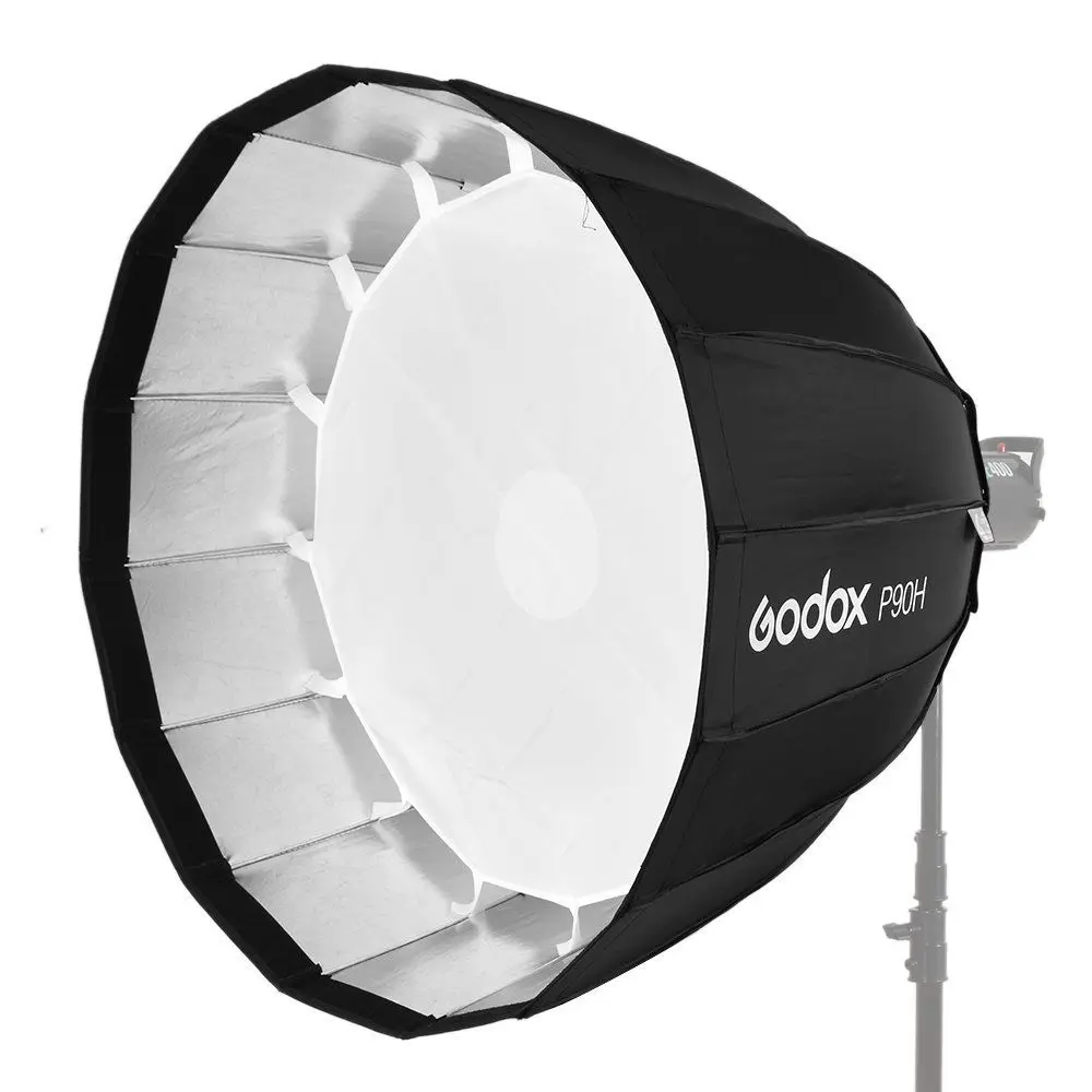 Godox P90H 90 см Глубокий параболический Bowens Mount портативный софтбокс + P90 решетка для