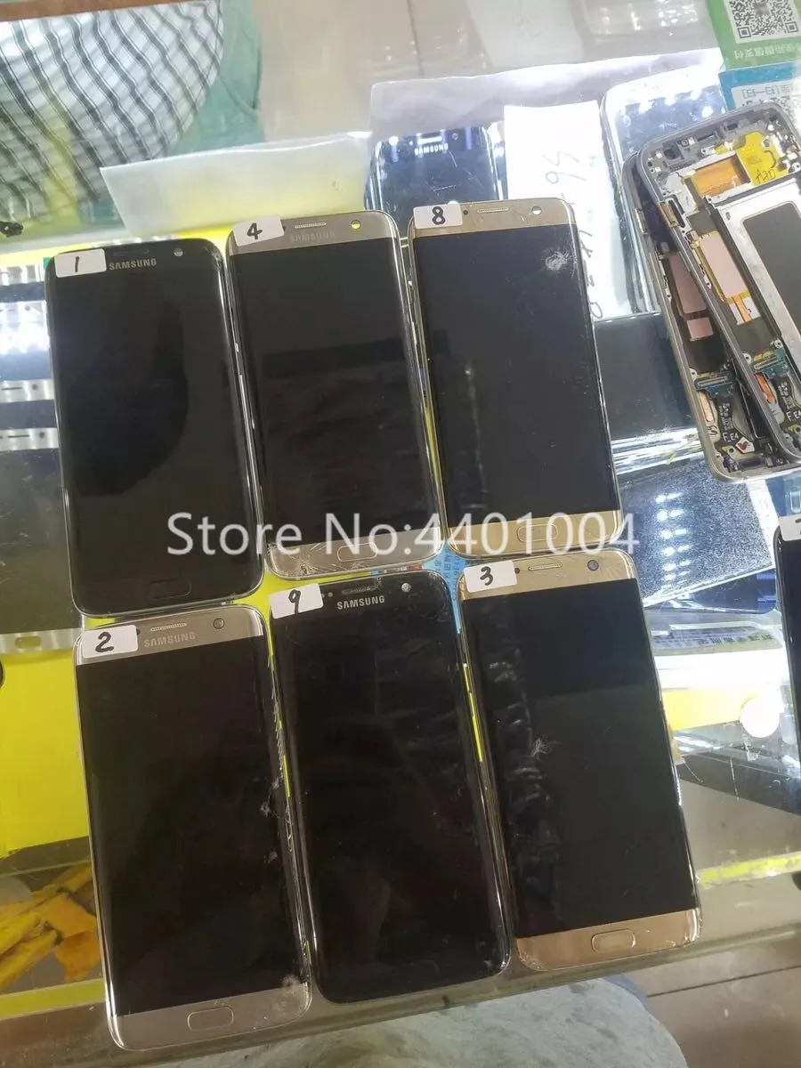 Практичный ЖК экран с рамкой для samsung S6edge s6edge plus s7edge S8 рамки и стекла|Экраны
