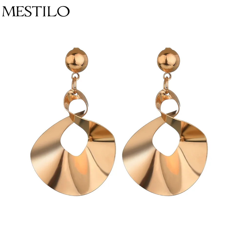 Mestilo 2018 Европейский себе золотые металлические геометрические нерегулярные