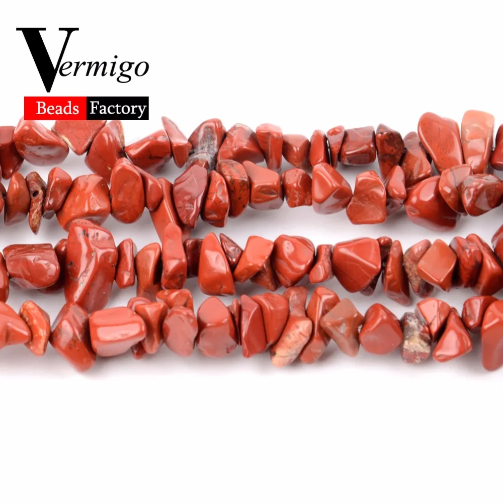 Красные яшмы из гравия нестандартные бусины для самостоятельного изготовления