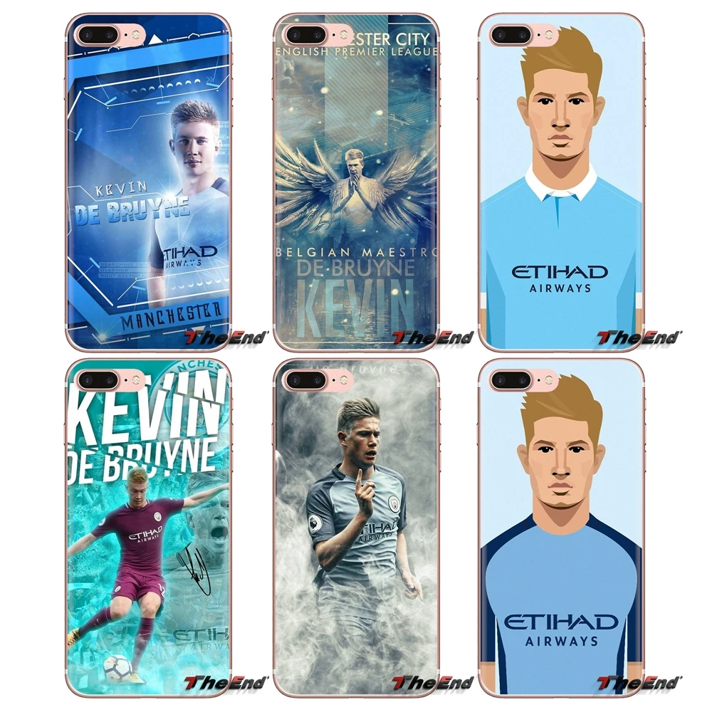 For Xiaomi Mi3 Samsung A10 A30 A40 A50 A60 A70 Galaxy S2 Note 2 Grand Core Prime Kevin De Bruyne Soft Transparent Shell Covers |