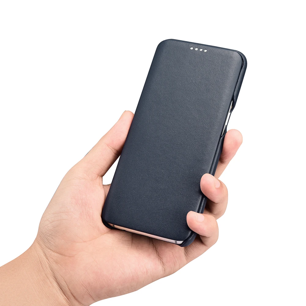 Флип-чехол icarer для Galaxy S8 Plus Магнитный чехол из натуральной кожи Samsung чехлы