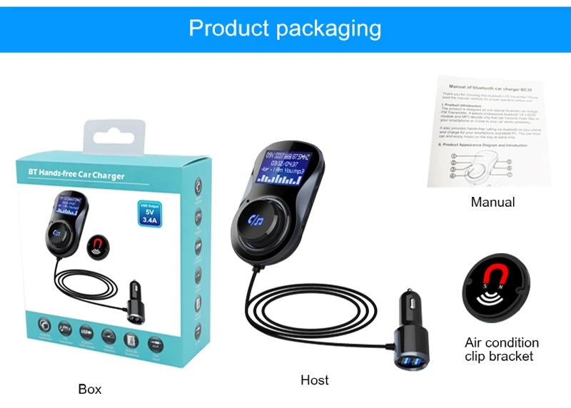 YASOKRO, Bluetooth, fm-передатчик, аудио, Автомобильный MP3-плеер, беспроводной, в автомобиле, fm-модулятор, громкая связь, Bluetooth, автомобильный комплект, поддержка TF карты