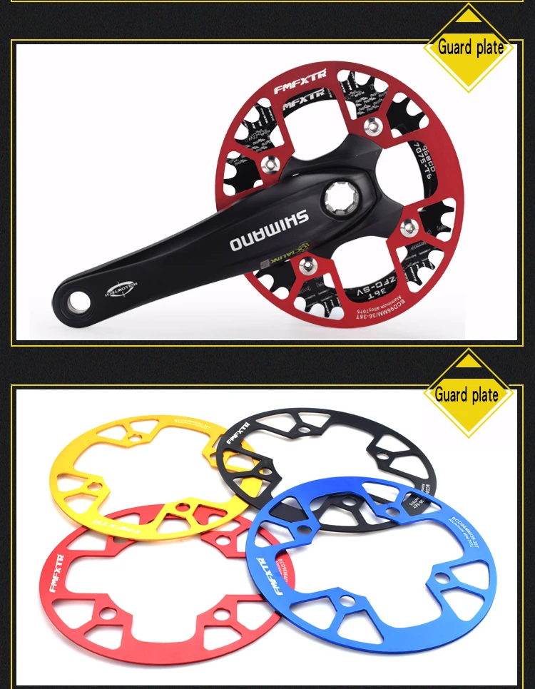 FMFXTR MTB Road Bike Sprocket Protection Chain Wheel Protector Crank Ring Mud Protective Cover Bicycle accessories 96BCD 32-38T