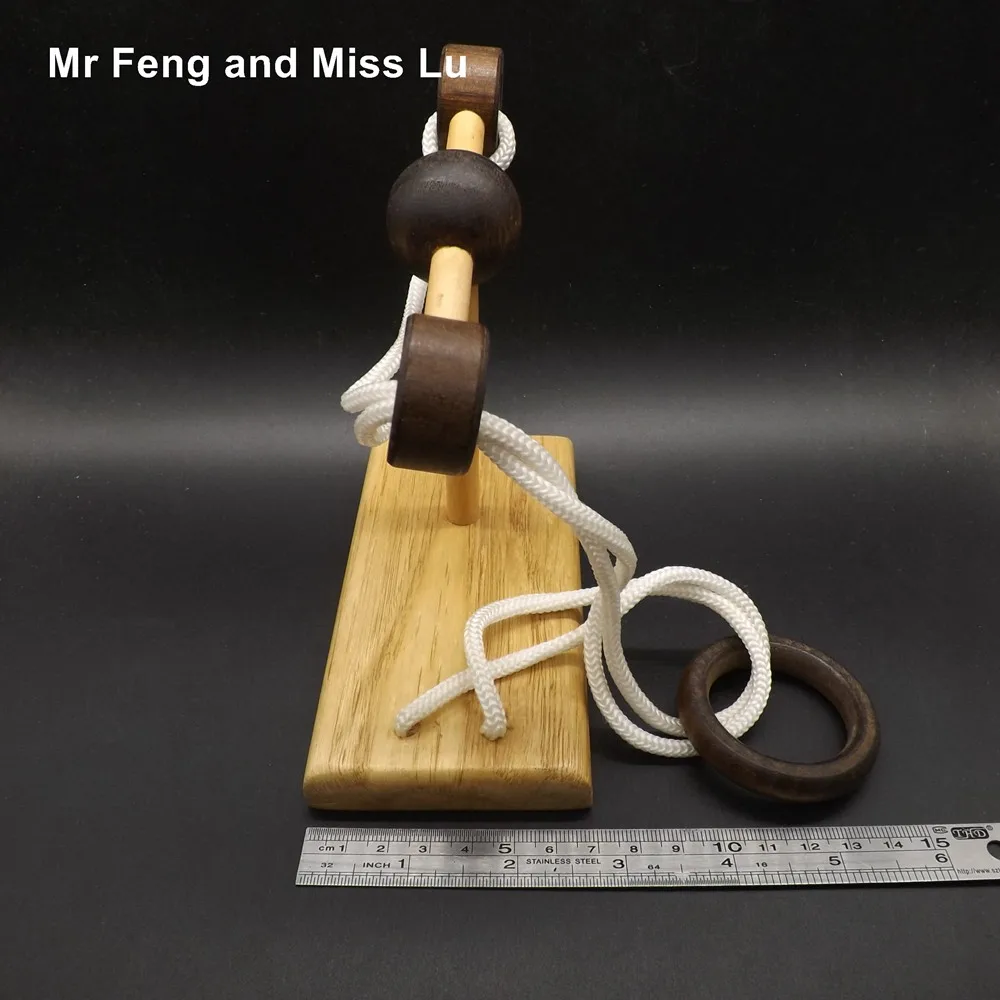 Детские игрушки трехмерное Пространство решение веревка головоломка обучение