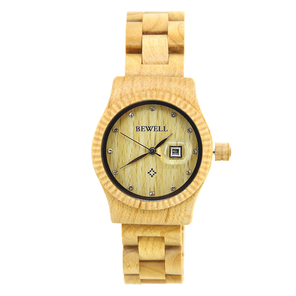 BEWELL оригинальные деревянные часы унисекс Для мужчин женщин мода часовой бренд
