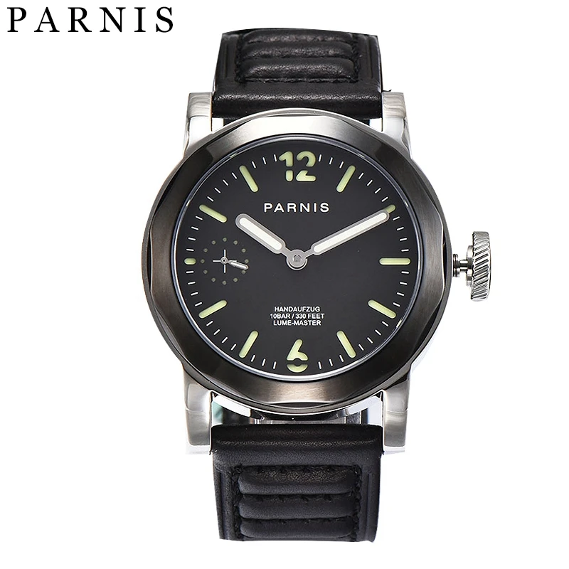 Fashion 43mm Parnis Casual Watch Men Mechanical Hand Winding Watches 3600 Movement Stainless Steel Case Rose Gold Man Wristwatch | Наручные
