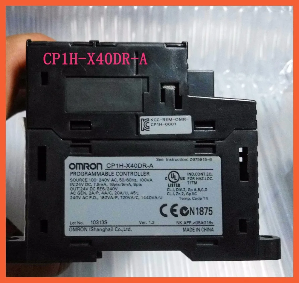 

X40DR New Original CP1H-X40DR-A CP1H PLC Controller CPU for Omron Sysmac 40 I/O Relay 24V Encoder Pulse Counter