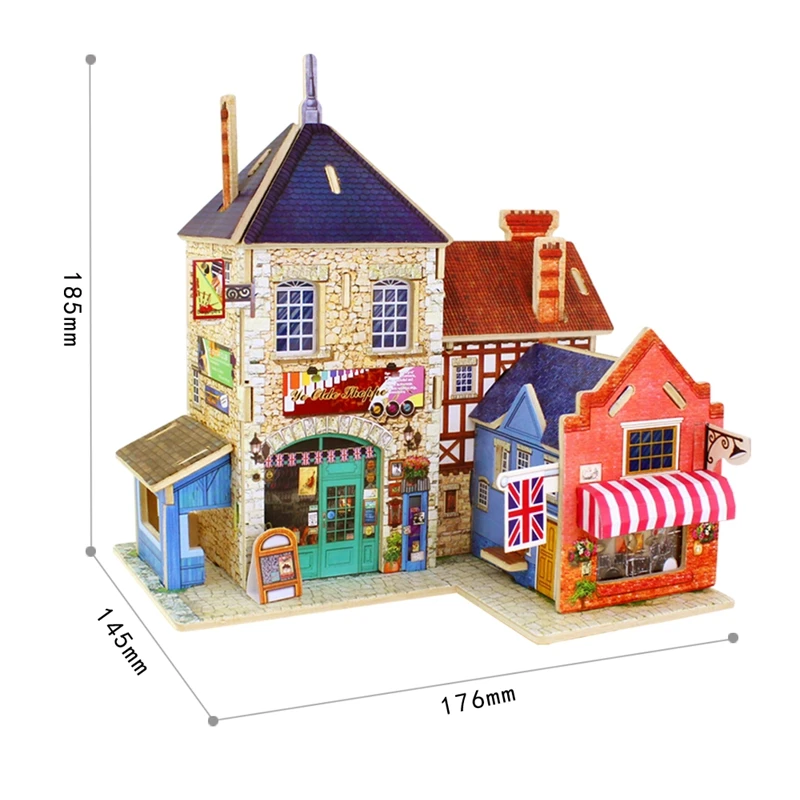 Robud 3D британский музыкальный инструмент магазин игра-головоломка деревянная